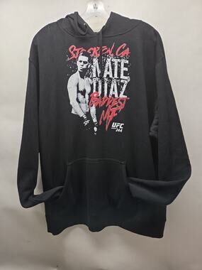 Nick Diaz UFC Baddest MF Hoodie Black Men's XL